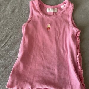 Zara Pink Kids Tank Top with Ice Cream Design